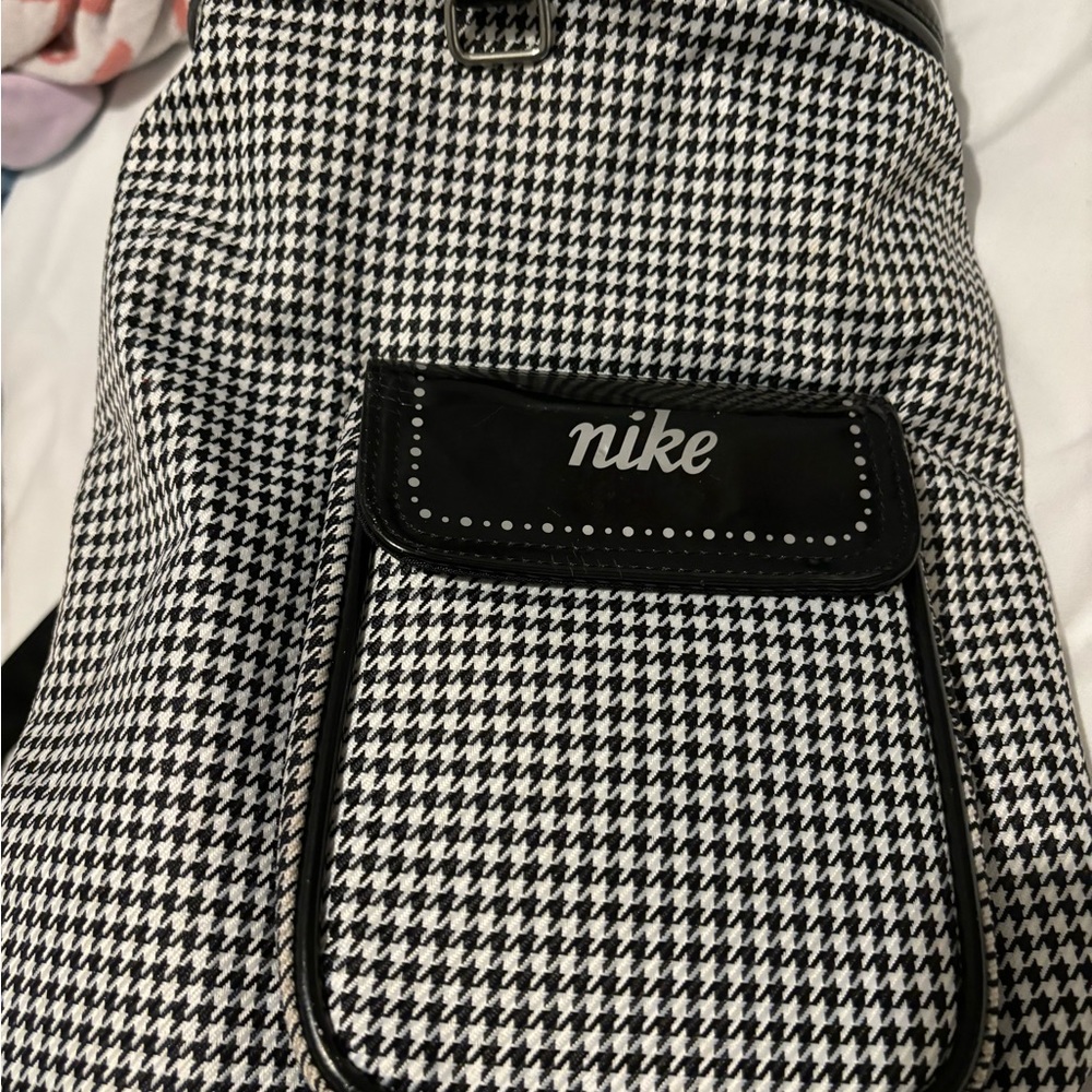 Nike golf club shaped backpack crossbody gingham
